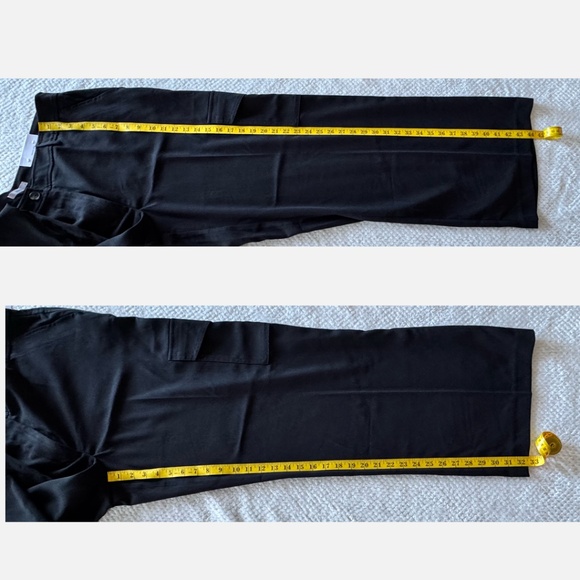 💙 3/$21 NEW Ricki's wide leg high rise crepe pants cargo pockets (US 16-Long) - Picture 5 of 6